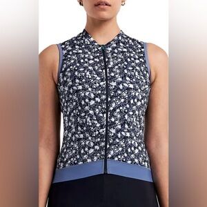 Peppermint Cycling Signature Sleeveless Jersey Ditsy Twilight Size Medium